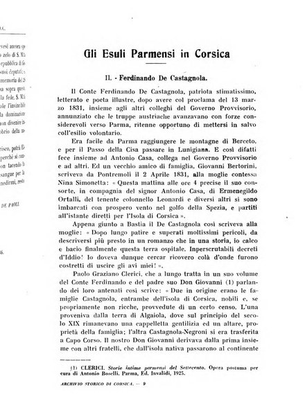 Archivio storico di Corsica pubblicazione trimestrale