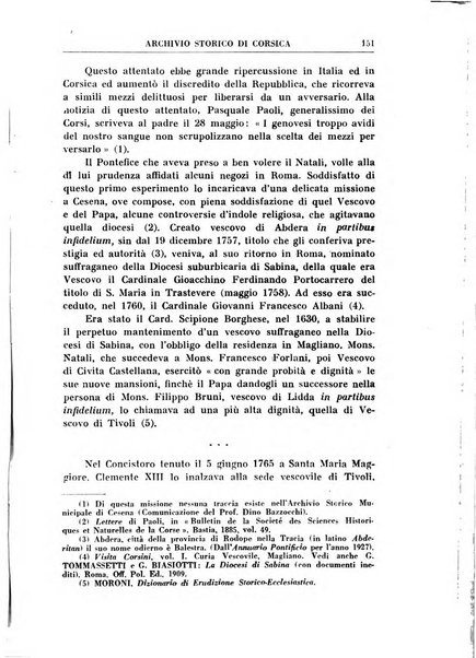 Archivio storico di Corsica pubblicazione trimestrale