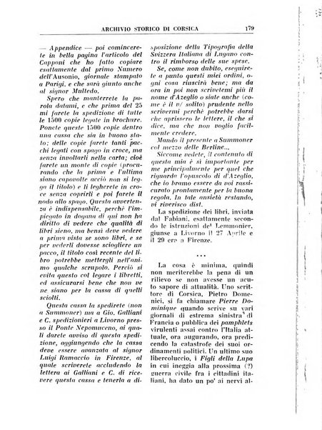 Archivio storico di Corsica pubblicazione trimestrale