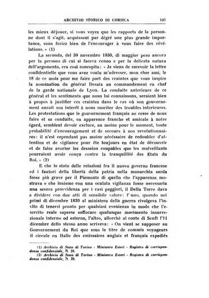 Archivio storico di Corsica pubblicazione trimestrale