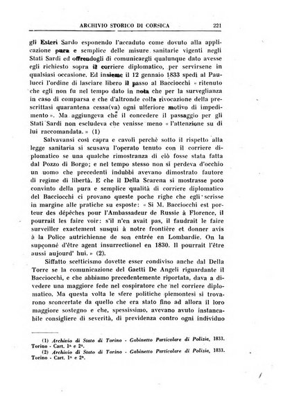 Archivio storico di Corsica pubblicazione trimestrale