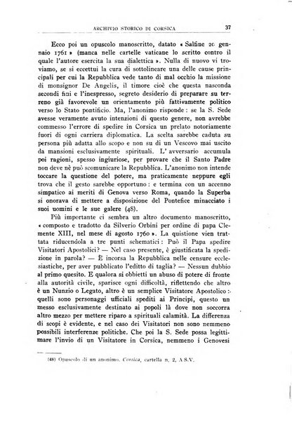 Archivio storico di Corsica pubblicazione trimestrale