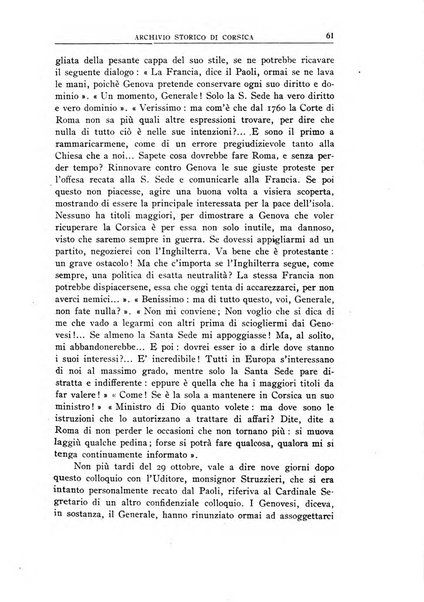 Archivio storico di Corsica pubblicazione trimestrale