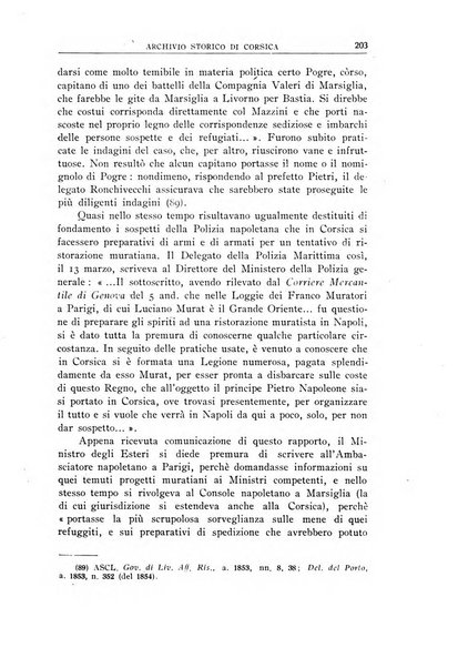 Archivio storico di Corsica pubblicazione trimestrale