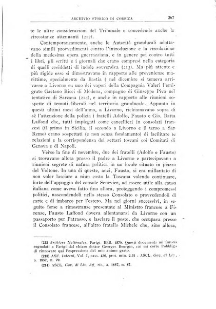 Archivio storico di Corsica pubblicazione trimestrale