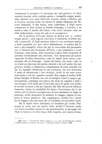 Archivio storico di Corsica pubblicazione trimestrale