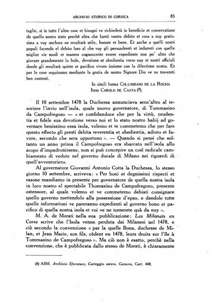 Archivio storico di Corsica pubblicazione trimestrale