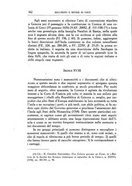 Archivio storico di Corsica pubblicazione trimestrale