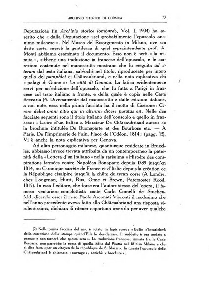 Archivio storico di Corsica pubblicazione trimestrale