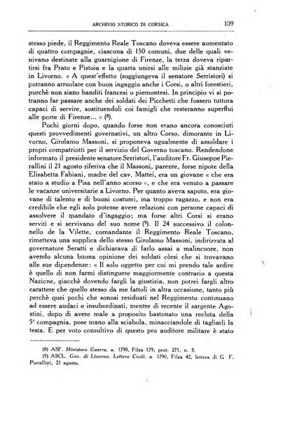 Archivio storico di Corsica pubblicazione trimestrale