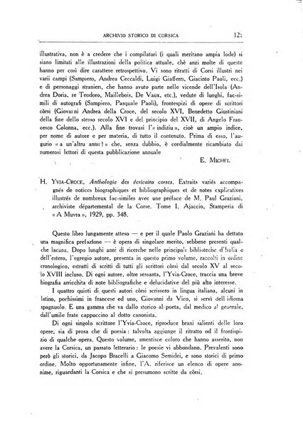 Archivio storico di Corsica pubblicazione trimestrale