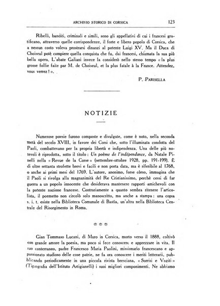 Archivio storico di Corsica pubblicazione trimestrale