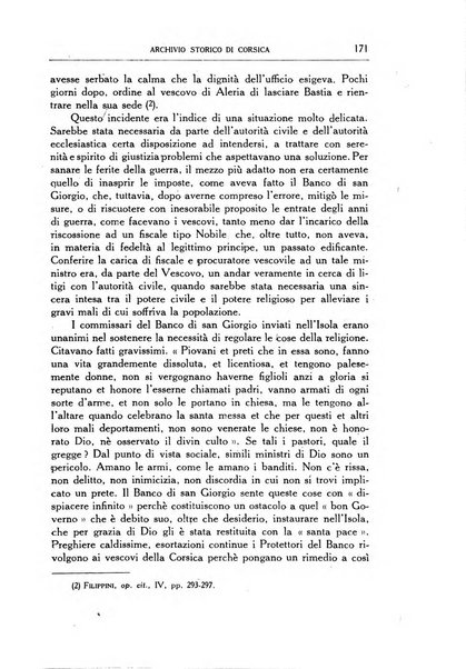 Archivio storico di Corsica pubblicazione trimestrale