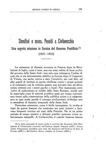 Archivio storico di Corsica pubblicazione trimestrale