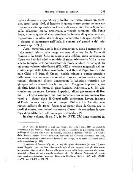 Archivio storico di Corsica pubblicazione trimestrale