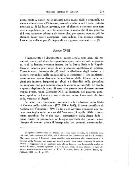 Archivio storico di Corsica pubblicazione trimestrale