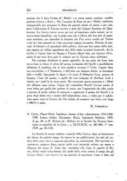 Archivio storico di Corsica pubblicazione trimestrale