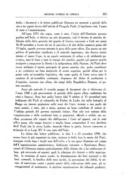 Archivio storico di Corsica pubblicazione trimestrale