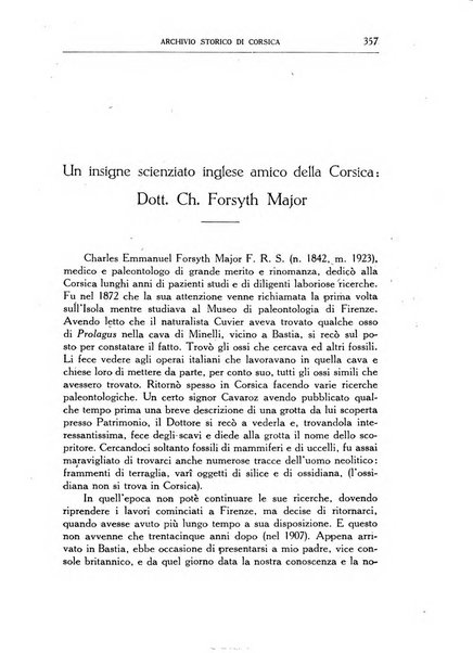 Archivio storico di Corsica pubblicazione trimestrale