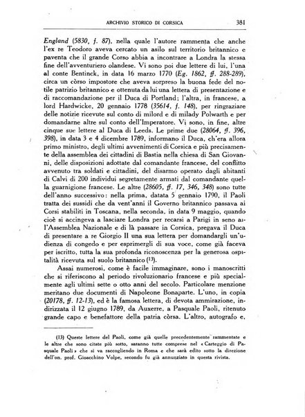 Archivio storico di Corsica pubblicazione trimestrale