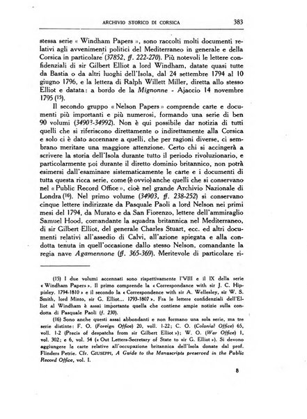 Archivio storico di Corsica pubblicazione trimestrale