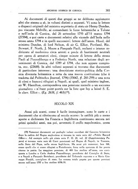 Archivio storico di Corsica pubblicazione trimestrale