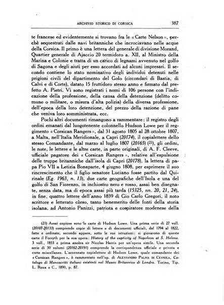 Archivio storico di Corsica pubblicazione trimestrale