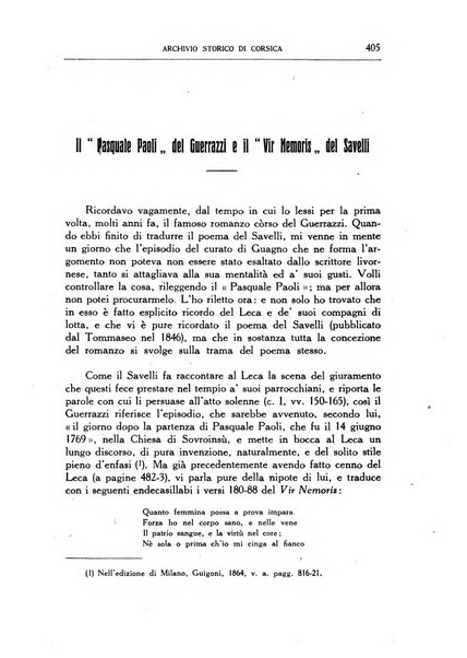 Archivio storico di Corsica pubblicazione trimestrale