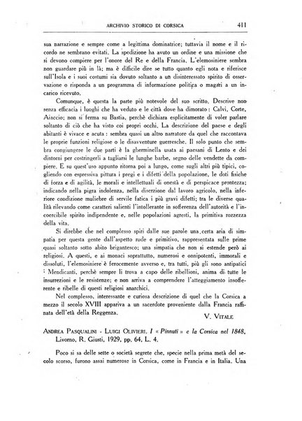 Archivio storico di Corsica pubblicazione trimestrale