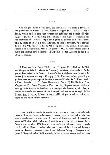 Archivio storico di Corsica pubblicazione trimestrale