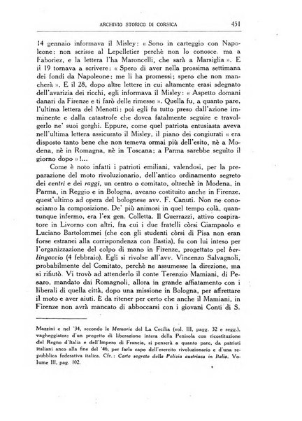 Archivio storico di Corsica pubblicazione trimestrale