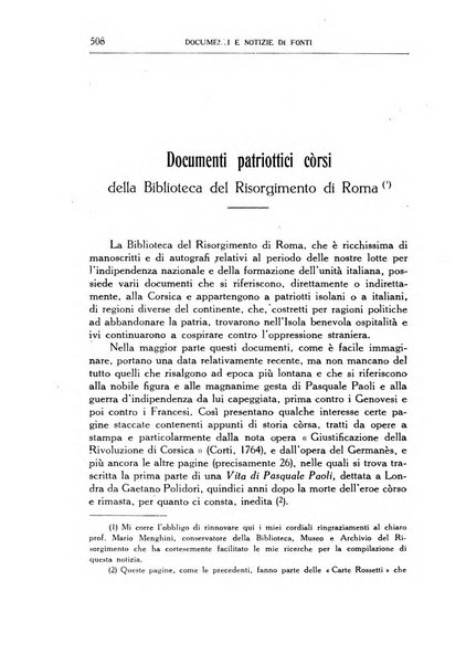 Archivio storico di Corsica pubblicazione trimestrale