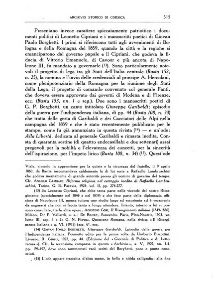 Archivio storico di Corsica pubblicazione trimestrale