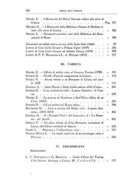 Archivio storico di Corsica pubblicazione trimestrale