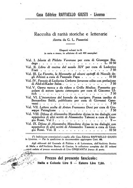 Archivio storico di Corsica pubblicazione trimestrale