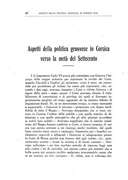 Archivio storico di Corsica pubblicazione trimestrale