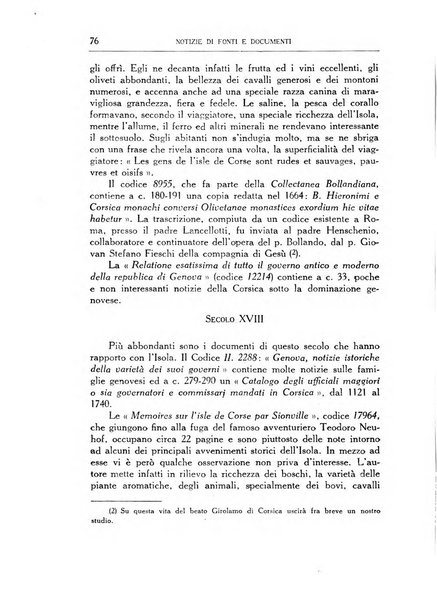 Archivio storico di Corsica pubblicazione trimestrale