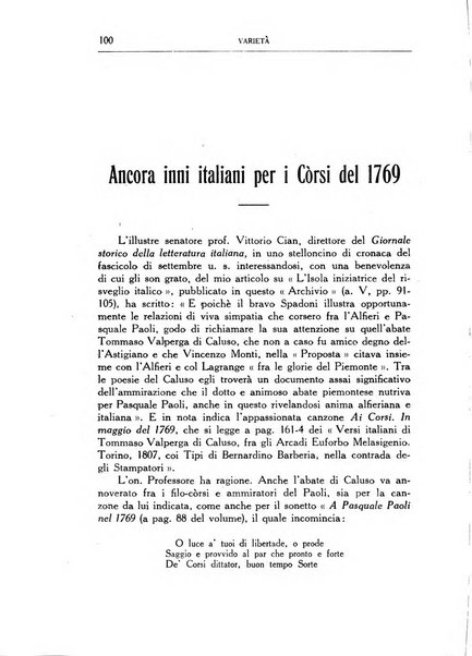 Archivio storico di Corsica pubblicazione trimestrale