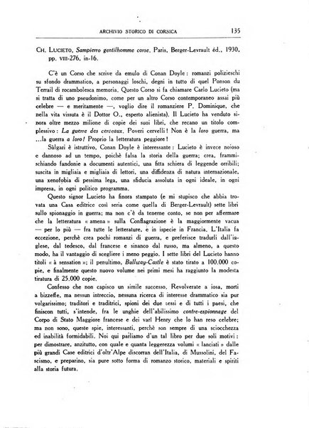 Archivio storico di Corsica pubblicazione trimestrale