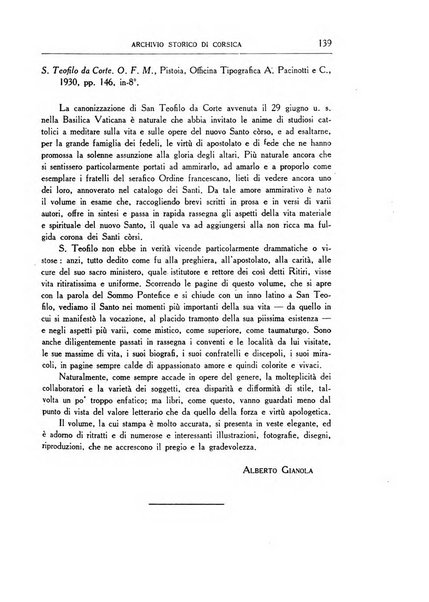 Archivio storico di Corsica pubblicazione trimestrale