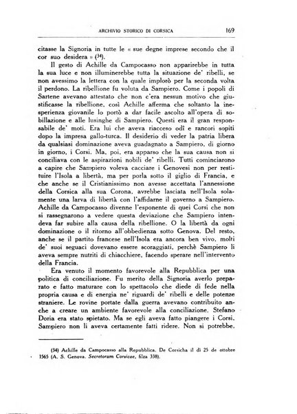 Archivio storico di Corsica pubblicazione trimestrale