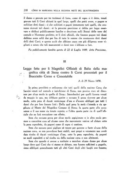 Archivio storico di Corsica pubblicazione trimestrale