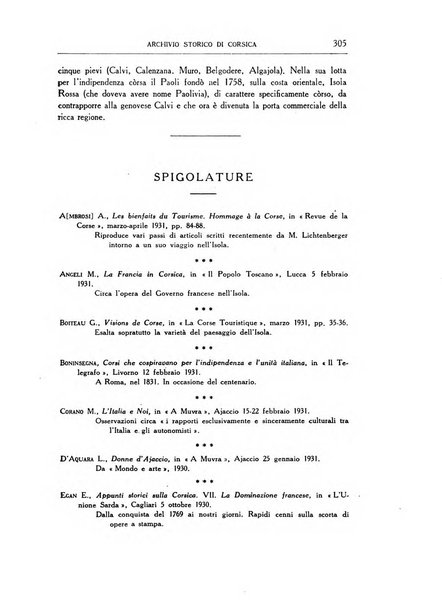 Archivio storico di Corsica pubblicazione trimestrale