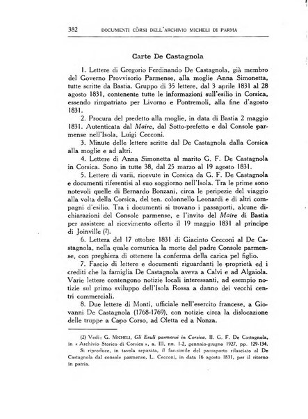 Archivio storico di Corsica pubblicazione trimestrale