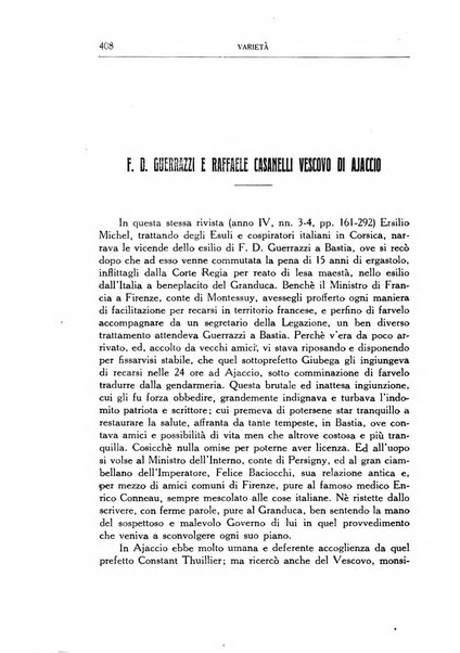 Archivio storico di Corsica pubblicazione trimestrale