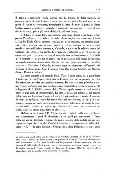 Archivio storico di Corsica pubblicazione trimestrale