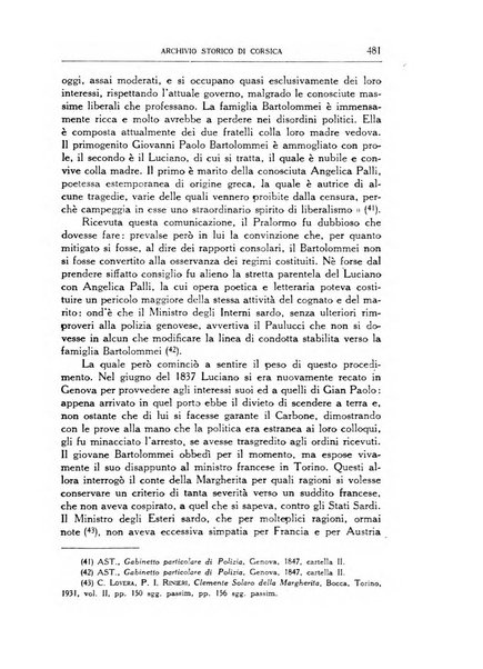 Archivio storico di Corsica pubblicazione trimestrale