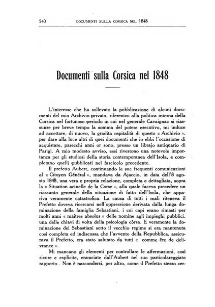 Archivio storico di Corsica pubblicazione trimestrale