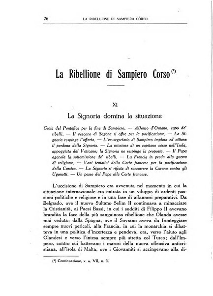 Archivio storico di Corsica pubblicazione trimestrale