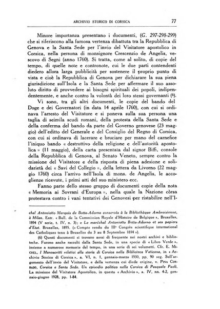 Archivio storico di Corsica pubblicazione trimestrale